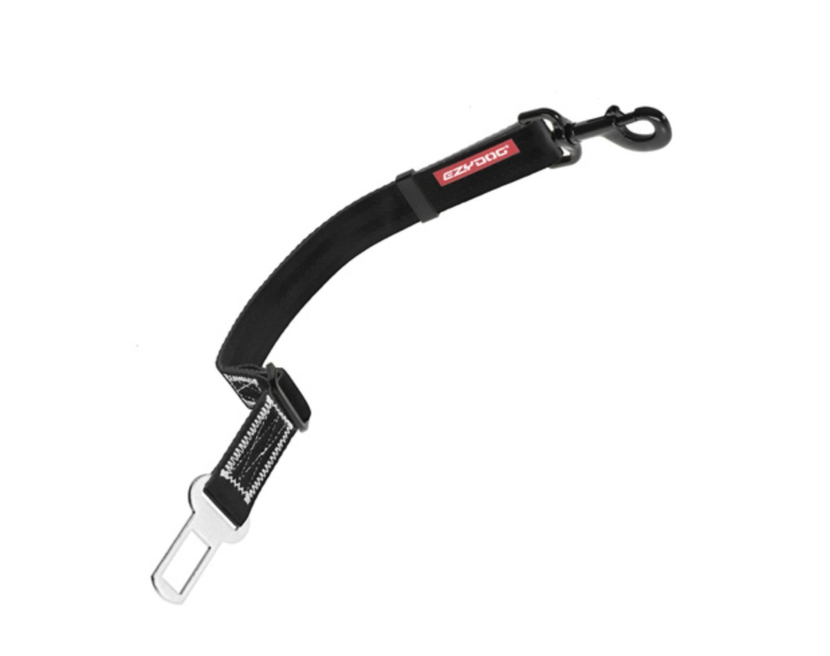 EzyDog Click Adjustable Seat Belt Attachment Black or Silver