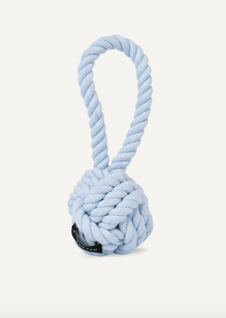 Large Twisted Rope Toy - Light Blue